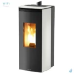 Poêle à granulés Jolly Mec Bridge 10 kW Sortie Fumée Supérieure Coaxiale Ø8/13 cm – Image 5