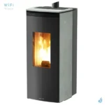 Poêle à granulés Jolly Mec Bridge 10 kW Sortie Fumée Supérieure Coaxiale Ø8/13 cm – Image 6