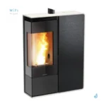 Poêle à granulés Jolly Mec Dory Angolo S 9 kW Sortie Fumée Supérieure Coaxiale Ø8/13 cm – Image 7