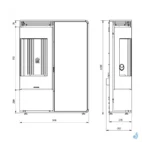 Poêle à granulés Jolly Mec Dory Angolo S 9 kW Sortie Fumée Supérieure Ø80 mm – Image 2
