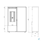 Poêle à granulés Jolly Mec Dory Frontale S 9 kW Sortie Fumée Postérieure Ø80 mm – Image 2