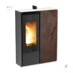 Poêle à granulés Jolly Mec Dory Frontale S 9 kW Sortie Fumée Supérieure Coaxiale Ø8/13 cm – Image 5