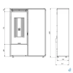 Poêle à granulés Jolly Mec Dory Frontale S 9 kW Sortie Fumée Supérieure Ø80 mm – Image 2