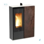 Poêle à granulés Jolly Mec Dory Frontale S 9 kW Sortie Fumée Supérieure Ø80 mm – Image 8