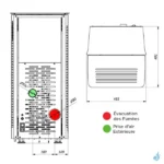 Poêle à granulés Jolly Mec E-SQUARE 8 kW Sortie Fumée Postérieure Ø80 mm – Image 3