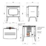 Poêle à granulés ventilé Ravelli Mild 9 kW WiFi Sortie Fumée Supérieure – Image 2