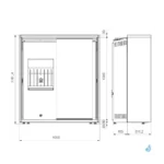 Poêle hybride à granulés et bois Jolly Mec Reverse S  6.5-9.6 kW Sortie Fumée Ø150 mm – Image 3