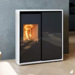 Poêle hybride à granulés et bois Jolly Mec Reverse S  6.5-9.6 kW Sortie Fumée Ø150 mm – Image 6