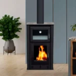 Poêle à bois sans ventilation & avec Four AVEYRON PF037F – Image 3