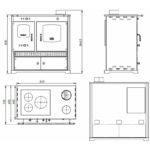 Cuisinière à bois Prometey Perfect ECO LUX – 7.4 kW – Image 5