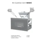 Cheminée à granulés canalisable MCZ Vivo 90 Comfort Air 11 - 10.9 kW Sortie Fumée Supérieure – Image 2