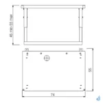 Chevalet pour insert à granulés Edilkamin Pellkamin Evo 8/Evo 10 Plus – Image 2