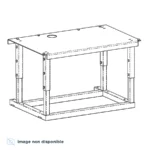 Chevalet réglable pour foyer à granulés Edilkamin Pellkamin 12 ++ Evo