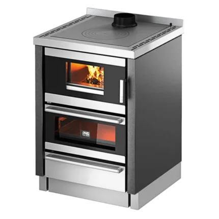 Cuisinière à bois CADEL Kook 60 avec Ventilation et Éclairage - 6.2 kW