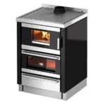 Cuisinière à bois CADEL Kook 60 avec Ventilation et Éclairage - 6.2 kW Sortie Fumée Postérieure ou Supérieure – Image 4
