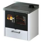 Cuisinière à bois CADEL Smart 80 avec Ventilation et Éclairage 7.5 kW Sortie Fumée Postérieure ou Supérieure – Image 2