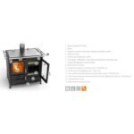Cuisinière à bois en fonte  THERMOROSSI Margot Evo 12.1 kW – Image 7