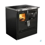 Cuisinière à bois Lacunza Etna 5T EV Top en Vitrocéramique 8 kW Sortie Fumée Postérieure Ø15 cm – Image 4