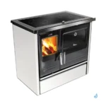 Cuisinière à bois Lacunza Etna 7T EV Top en Vitrocéramique 9 kW Sortie Fumée Postérieure Ø15 cm – Image 7