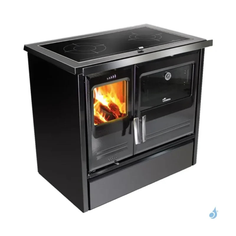 Cuisinière à bois Lacunza Etna 7T EV Top en Vitrocéramique 9 kW
