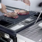 Cuisinière à bois Lacunza Vulcano 7T SV 10 kW Top en Vitrocéramique Sortie Fumée Postérieure Ø15 cm – Image 7