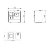 Cuisinière à bois ETNA Lucerna - 11 Kw – Image 4