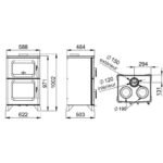 Cuisinière à bois BRONPI Hilton-C 14 kW – Image 12