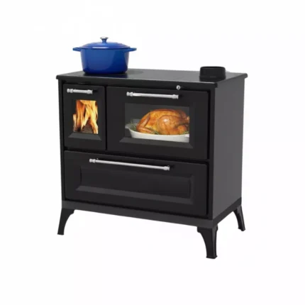 Cuisinière à bois sur pied ETNA Andésite - 8 Kw