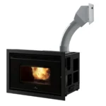 Foyer à granulés canalisable EDILKAMIN Pellkamin 12++ Evo Puissance 12.7 kW Sortie Fumée Supérieure Ø8 cm – Image 2