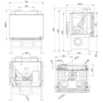 Insert à granulés canalisable Palazzetti AC78 - 12.5 kW Sortie Fumée Supérieure – Image 2