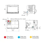 Insert à granulés EDILKAMIN Pellkamin 8 Evo2 Puissance 8kW A+ Sortie Fumée Supérieure Ø8 cm – Image 3