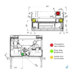 Insert à granulés Jolly Mec Synthesis Modular 80 - 11.5 kW Sortie Fumée Ø80 mm – Image 4
