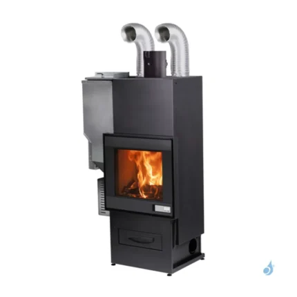 Insert hybride à granulés et bois Jolly Mec Foghet Evo Aria 11-12 kW