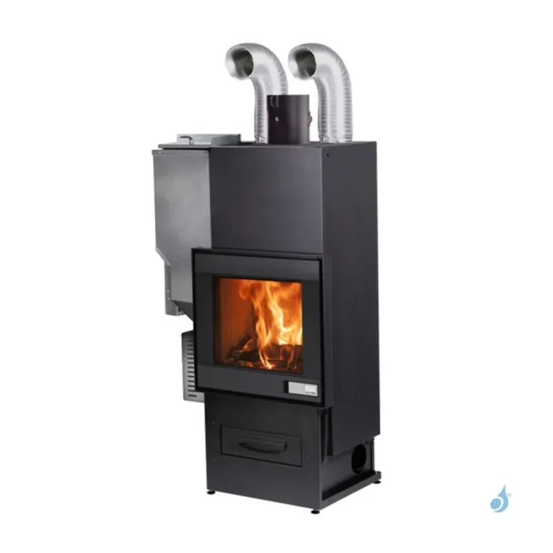 Insert hybride à granulés et bois Jolly Mec Foghet Evo Aria 11-12 kW