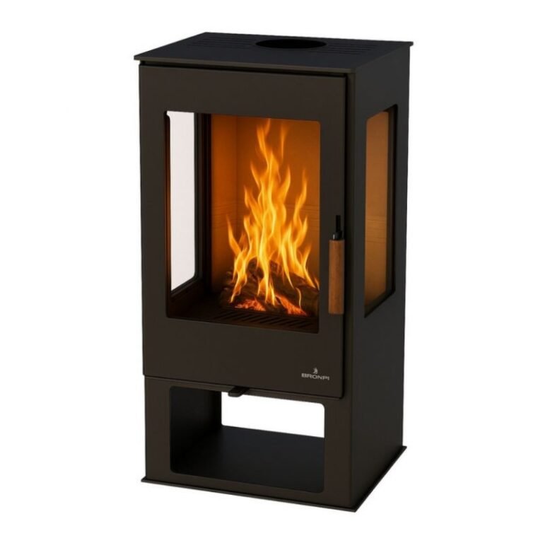 Poêle à bois 3 faces raccordable BRONPI Estrella 7 kW