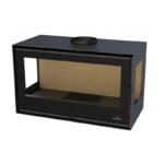 Poêle à bois 3 vitres ventilé pose libre BRONPI Bimba 70 3C 10 kW – Image 2