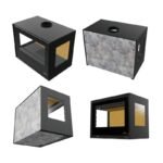 Poêle à bois 3 vitres ventilé pose libre BRONPI Bimba 70 3C 10 kW – Image 3