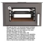 Poêle à bois avec four BRONPI Gijon-H 9 kW – Image 10