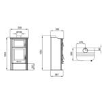 Poêle à bois avec four BRONPI Tudela 12 kW – Image 13