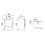 Poêle à bois BRONPI Gijon 9 kW – Image 8