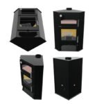 Poêle à bois d'angle avec four BRONPI Lerma H 9 kW – Image 11