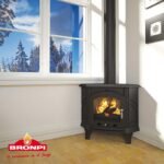 Poêle à bois d'angle en fonte BRONPI Altea 12 kW – Image 5