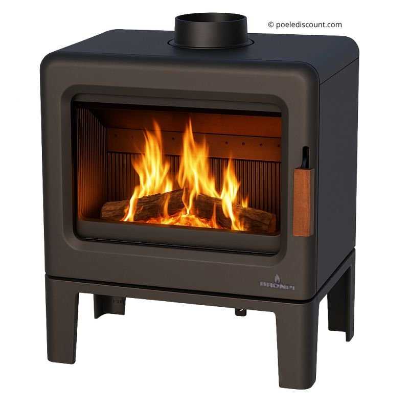 Poêle à bois étanche en fonte BRONPI Karen 8 kW