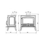 Poêle à bois Fonte INVICTA Samara Anthracite 6 kW – Image 2