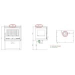 Poêle à bois raccordable 3 faces - FIREMATIC Calgary - S 12.5 kW – Image 4