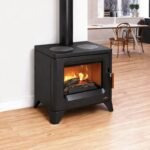 Poêle à bois raccordable avec plaques de cuisson BRONPI Orly-C 6 kW – Image 2