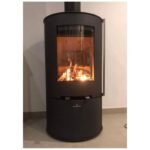 Poêle à bois rond raccordable BRONPI Dover 9.4 kW