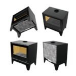 Poêle à bois ventilé sur pieds BRONPI Bimba 70 12 kW – Image 3