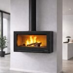 Poêle à bois ventilé suspendu BRONPI Bimba 90 15 kW – Image 7