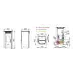 Poêle à granulés canalisable - BRONPI Trebol 8 kW – Image 8